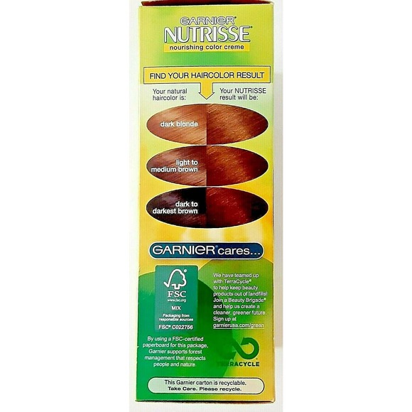 Garnier Nutrisse Haircolor # 53 Chestnut Medium Golden Brown Triple Nourishing - Picture 7 of 7